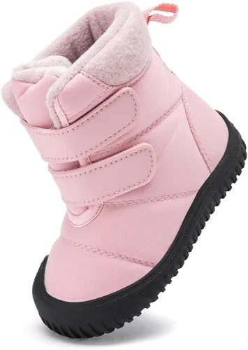 Miniatura 112 de BMCiTYBM Botas de nieve de invierno para bebés y niños pequeños, de piel sintética, cálidas, antideslizantes, zapatos para primeros pasos