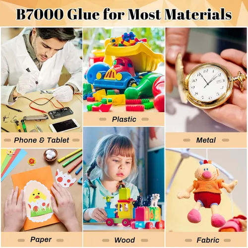 Miniatura 2 de B7000 - Kit de pegamento con aplicador de diamantes de imitación, pegamento transparente B-7000 con punta de precisión, bolígrafos punteados 4
