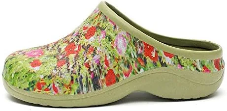 Miniatura 8 de Backdoorshoes Zuecos de jardín impermeables prémium para mujer con soporte para el arco