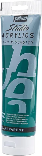 Miniatura 99 de PEBEO Studio Acrílicos de Alta Viscosidad, Acrílico Fino, 250 ml - Plata Iridiscente, 8.45 Fl Oz (Paquete de 1)