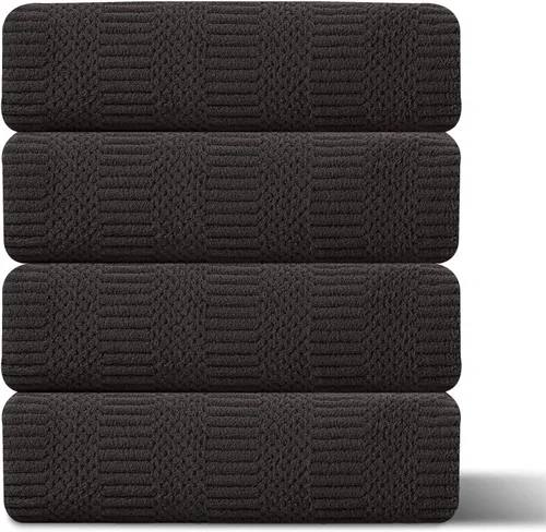 Ferdilan Juego de 4 toallas de baño de gran tamaño de 35 x 70 pulgadas, toallas de baño extra grandes y suaves de 600 GSM, toallas de secado rápido