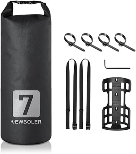 Miniatura 8 de LIXADA Bolsa de horquilla de bicicleta de 3L/7L - Bolsa seca impermeable, diseño superior enrollable, bolsa ligera para horquilla de bicicleta