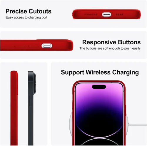 Miniatura 6 de Funda para Samsung Galaxy S22 Ultra, funda delgada de silicona líquida, a prueba de golpes, funda delgada para Samsung Galaxy S22 Ultra, funda Rojo