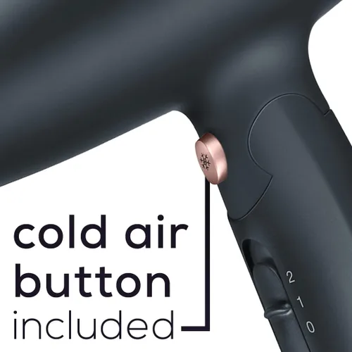 Miniatura 5 de Beurer HC25 - Secador de pelo iónico para viajes con interruptor de voltaje, secador antiencrespamiento de 1600 W, mango plegable, estilizador
