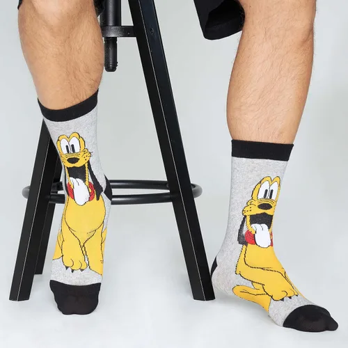 Miniatura 7 de Disney Calcetines para hombre Baby Yoda Crew Socks 5 Pack Star Wars Calcetines tobilleros Mickey Mouse regalos para hombres