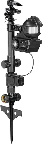 Orbit 62100 Yard Enforcer Aspersores activados por movimiento con modos de detección diurna y nocturna, negro