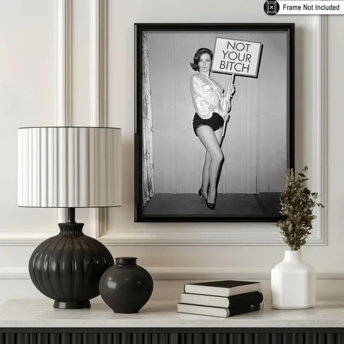 Miniatura 3 de Poster Master Póster de Not Your Bitch – Impresión feminista – Arte de fotografía – Arte de empoderamiento de la mujer – Regalo para hombres