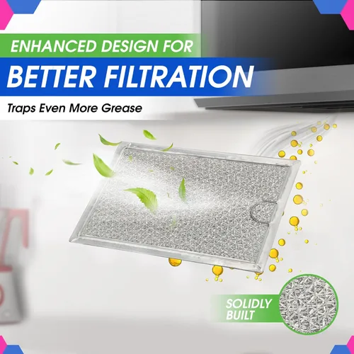 Miniatura 4 de Filtro de microondas de repuesto de 7.64" x 5.12" para GE WB06X10309 WB06X10359 Filtro de grasa de microondas – También se ajusta a LG Kenmore y más