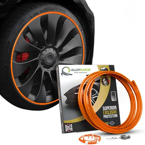 Miniatura 20 de AlloyGator Protector de Llanta Dorado para Ruedas de Automóvil (Se Adapta a Ruedas de 12-24" de Diámetro) - Paquete de 4 Protectores de Rueda
