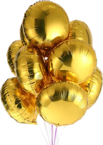 Miniatura 5 de 50 globos de aluminio multicolor, 18 pulgadas, 7 colores para decoraciones de fiestas Globos de helio, autosellantes, reutilizables