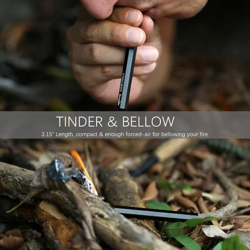 Miniatura 5 de Survival Wick - Kit de manguitos de tubo de fuelle impermeable y aluminio para arranque de incendios