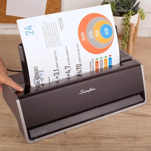 Miniatura 10 de Swingline, perforadora eléctrica comercial de papel, Platino
