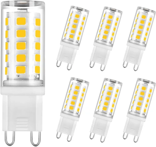 Miniatura 9 de G9 LED Bulb 4W, 40W G9 Halogen Bulb Replacement, Non-Dimmable Warm White 3000K G9 LED, 6-Pack