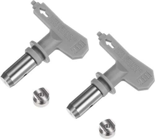 Miniatura 69 de uxcell 2 puntas de pulverización reversibles para pulverizador sin aire, 109 puntas de boquilla de pulverización de pintura, piezas de máquina