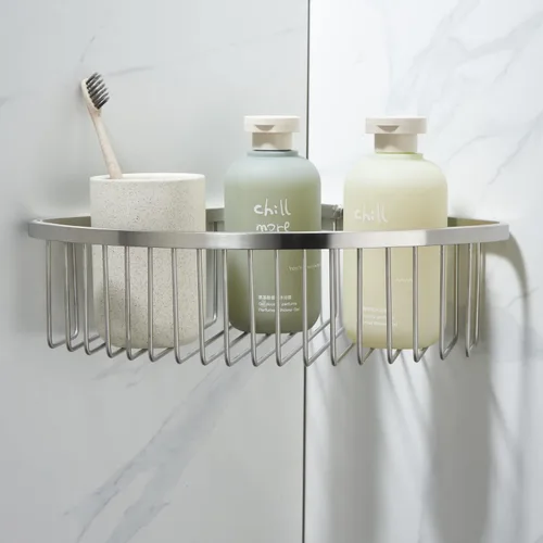 Organizador esquinero para ducha, SUS304 de acero inoxidable, resistente al óxido, estante de almacenamiento montado en la pared para baño, cocina,
