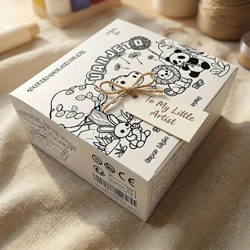 Miniatura 8 de Arcilla para modelar para niños, arcilla mágica VANJETO para niños secado al aire, arcilla súper suave para bricolaje Slime, arcilla de modelado Rojo