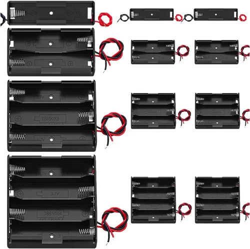 Miniatura 14 de 5 piezas Soporte de caja de batería de 2 AA con enchufe USB hembra 2 AA Caja de batería de alimentación con interruptor de encendido/apagado