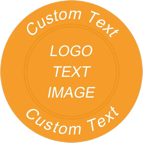 Miniatura 6 de 100 fichas de póquer de plástico personalizadas, imagen o texto personalizado, diseño de poner en un chip, juego para fichas de bar, fiesta, día