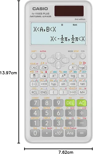 Miniatura 10 de Casio fx-115ES Plus 2ª edición – Calculadora científica avanzada Más de 280 funciones, pantalla Natural Textbook Display℠ Ideal