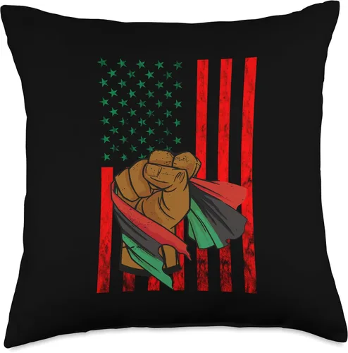 Miniatura 4 de Afro-American Black Liberation Flag Pan African UNIA Flag Throw Pillow