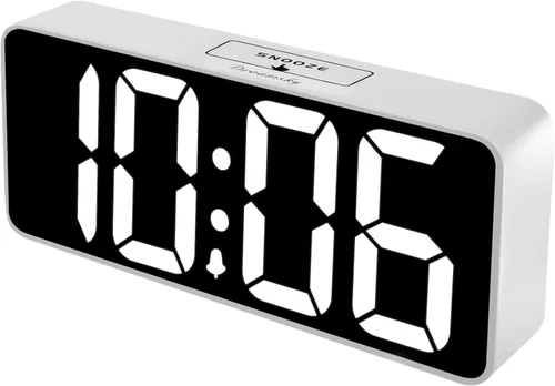 Miniatura 12 de DreamSky Reloj despertador digital grande con números grandes para personas mayores y personas con discapacidad visual, relojes eléctricos de 9