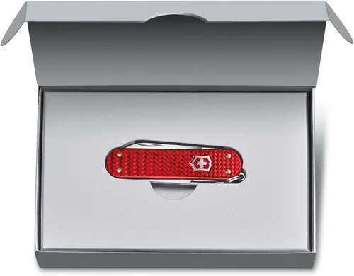 Miniatura 2 de Victorinox Classic SD Precious Alox - Navaja suiza, multifunción compacta de 5 funciones hecha en Suiza con hoja pequeña, destornillador y llavero