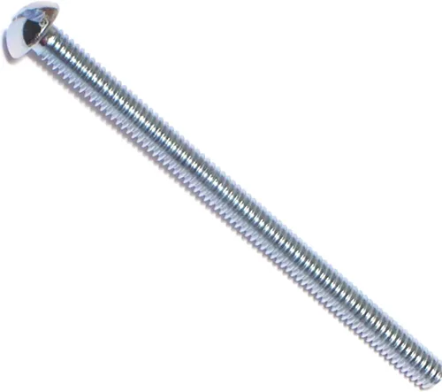 Miniatura 6 de Hard-to-Find Fastener 014973315559 Tornillos de máquina redondos ranurados, 8-32 x 3-1/2, pieza-15, zinc