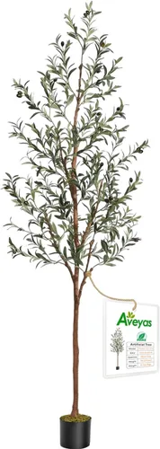 Miniatura 18 de Aveyas Árbol Artificial Ave del Paraíso de 6 pies para Decoración del Hogar, Planta de Piso Falsa de 6 Pies, Árbol Tropical Falso de Hoja de Plátano