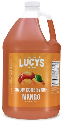 Miniatura 8 de Lucy's Family Owned – Jarabe para cono de nieve de raspado – 1 galón (128 onzas)