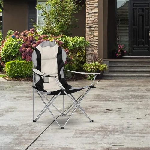 Miniatura 2 de Silla de camping plegable portátil, silla plegable de campamento de playa al aire libre, silla al aire libre y silla de césped