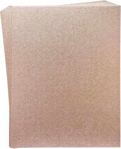 Miniatura 11 de Bright Creations 30 hojas de papel de cartulina con purpurina de cobre para manualidades, tarjetas, invitaciones, doble cara, 10.58 oz/m²