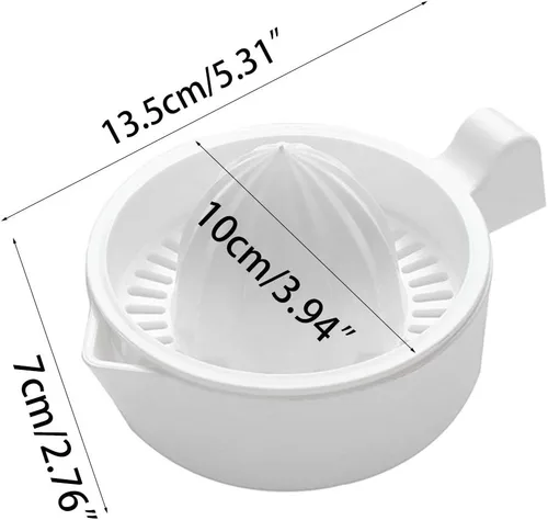 Miniatura 5 de Exprimidor manual de cítricos de doble capa de plástico Exprimidor de fruta de limón naranja Extractor de exprimidores