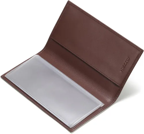 Miniatura 3 de HISCOW Funda minimalista para chequera, cuero de grano completo
