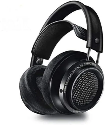Philips Fidelio X2HR - Auriculares profesionales de diadema con cable, monitor de estudio con auriculares abiertos de 50mm, color negro