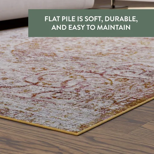 Miniatura 2 de Edenbrook Alfombras de área para sala de estar, alfombra color crema, pelo grueso perfecto para zonas de alto tráfico, alfombra de 2.5 x 8 pies