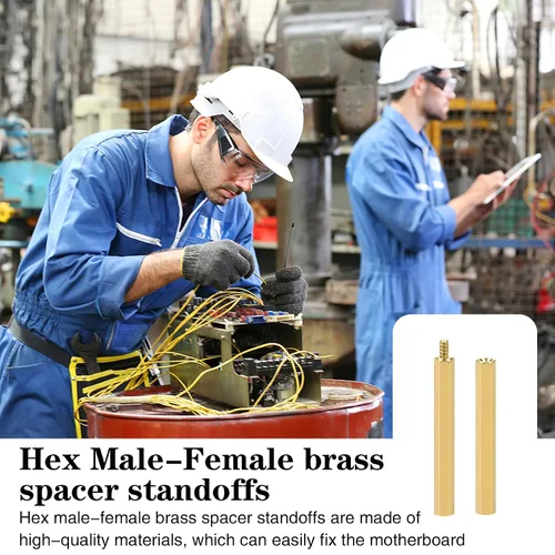Miniatura 7 de Kit de 400 Piezas de Separadores y Tornillos y Tuercas M2 para Placa Base, Separadores Espaciadores de Latón Hexagonales Macho-Hembra, Tornillos