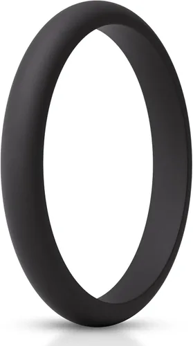 Miniatura 46 de ThunderFit - Realzadores de anillos de silicona delgados y apilables para mujer, alianzas de boda de silicona, 2.5 mm de ancho y 2 mm de grosor