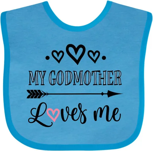 Miniatura 10 de inktastic Babero para bebé My Godmother Loves Me Godchild