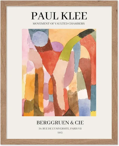 Miniatura 59 de Poster Master Póster vintage de Paul Klee – Impresión retro de cómicos – Arte de dibujo – Arte abstracto – Regalo para hombres y mujeres – Estilo-09