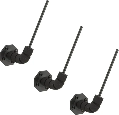 Percha para pistola de 90 grados, soporte oculto para pistola de interior, almacenamiento de montaje en pared, soporte recubierto de vinilo sólido,