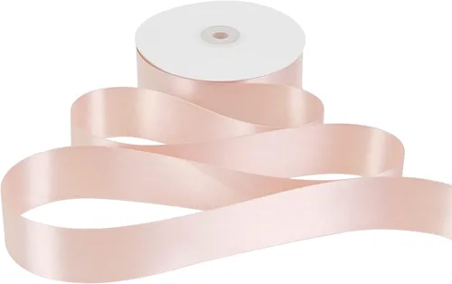 Miniatura 7 de MEEDEE Cinta de satén de oro rosa de 1-1/2 pulgadas, cinta de oro rosa Lux de doble cara por 50 yardas, cintas de satén de poliéster
