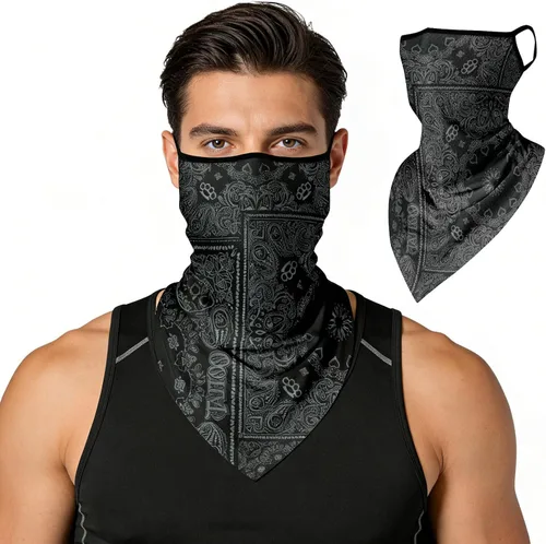 Miniatura 10 de Protector solar para colgar en las orejas, protección UV, transpirable, bufanda elástica antideslizante para hombres y mujeres