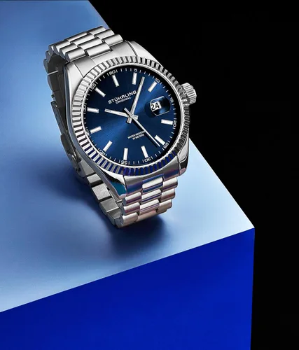 Miniatura 2 de Stuhrling Original Symphony Regent Coronet Reloj de pulsera de acero inoxidable para hombre