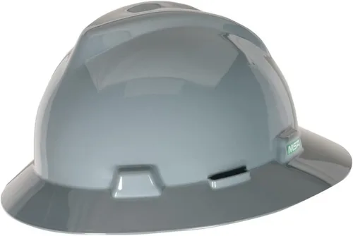 Miniatura 5 de MSA V-Gard Casco de Ala Completa con Suspensión - Carcasa de Polietileno, Protección Superior contra Impactos y Correas de Corona Autoajustables