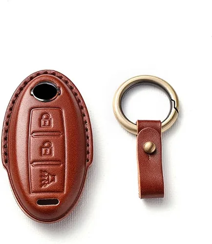 Miniatura 17 de SANRILY Funda para llavero de 3 botones para Nissan Armada Rogue Murano Cube 370Z Leaf Juke Quest Keyless Entry Remote Key Protector con llavero