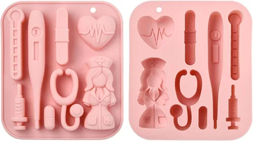Miniatura 20 de 2 moldes de silicona en forma de caracol de 4 cavidades para chocolate para decoración de pasteles, gelatina, cubitos de hielo, golosinas