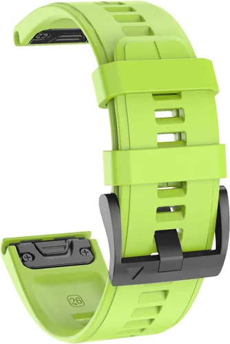 Miniatura 2 de OVERSTEP Correa de reloj de silicona suave compatible con Garmin Fenix 5X Band de 1.024 in de ancho para Fenix 6X/Fenix 7X/Fenix 5X Plus/Fenix 6X