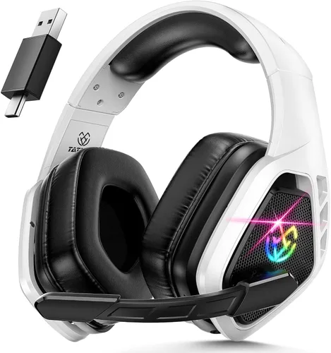 Miniatura 7 de Tatybo Wireless Gaming Headset for PC, 2.4 Ghz USB & Type-C Gaming Headphones with Microphone, 30H Battery Bluetooth Headphones for Switch, Laptop