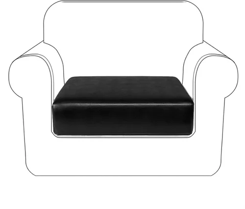 Miniatura 13 de Fundas de cojín de piel sintética para sofá, fundas de asiento de sofá, fundas de asiento de caravana impermeables con parte inferior elástica