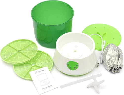 Miniatura 3 de TFCFL Máquina de brotes de frijoles de 2 capas de 20 W, brotador automático de semillas de gran capacidad, herramienta de germinación de cereales